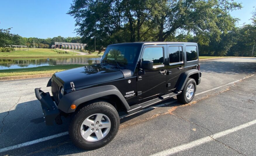 2015 JEEP WRANGLER UNLIMITED 4WD 4DR SPORT REMOVABLE HARDTOP