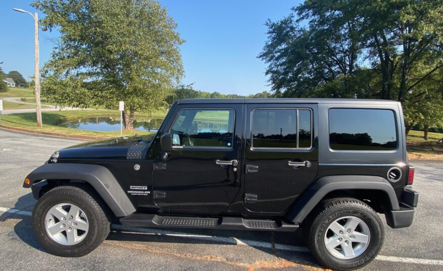 2015 JEEP WRANGLER UNLIMITED 4WD 4DR SPORT REMOVABLE HARDTOP