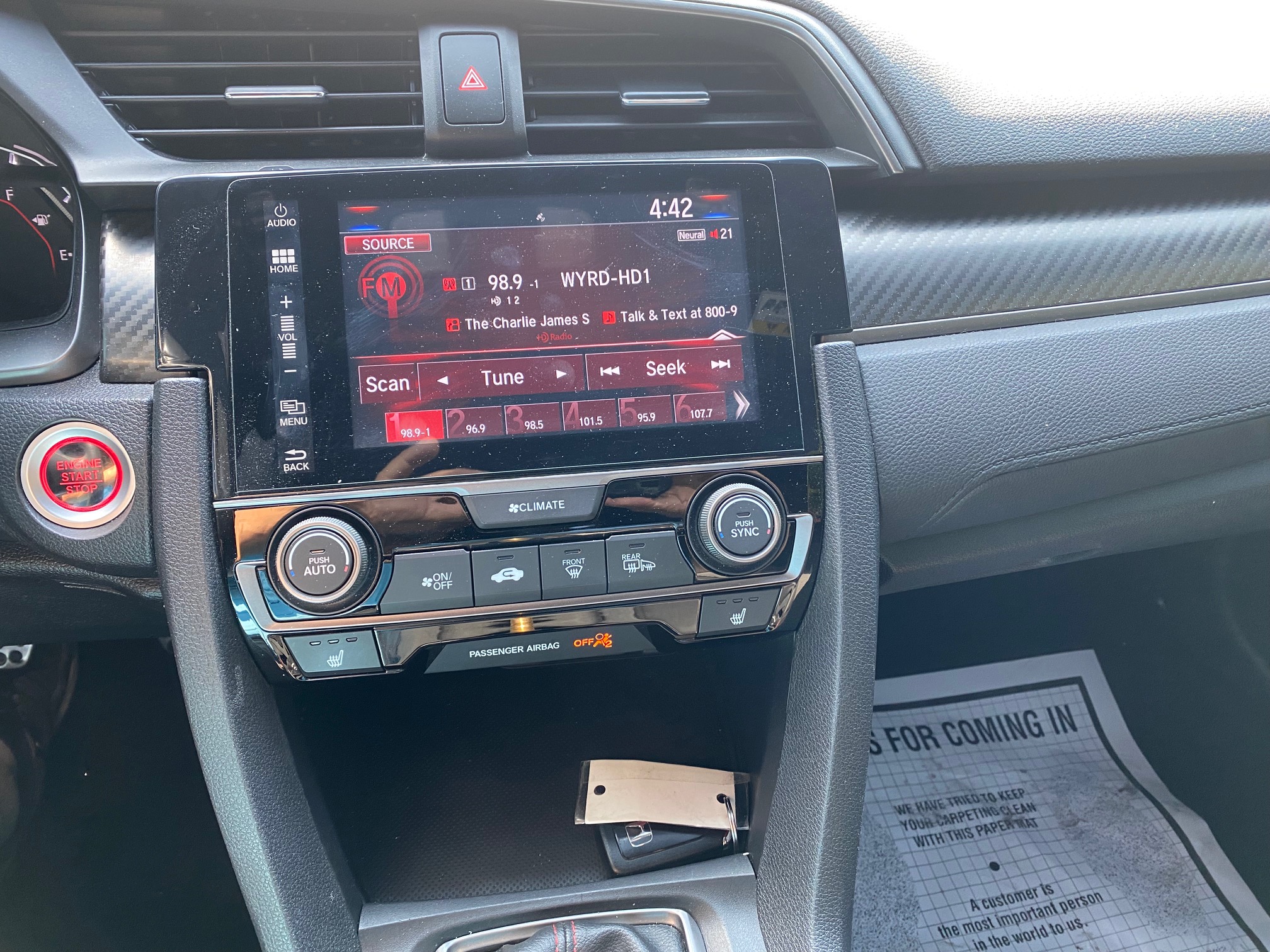 2018 Honda Civic MANUAL